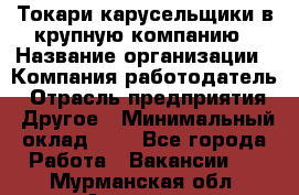 Токари-карусельщики в крупную компанию › Название организации ­ Компания-работодатель › Отрасль предприятия ­ Другое › Минимальный оклад ­ 1 - Все города Работа » Вакансии   . Мурманская обл.,Апатиты г.